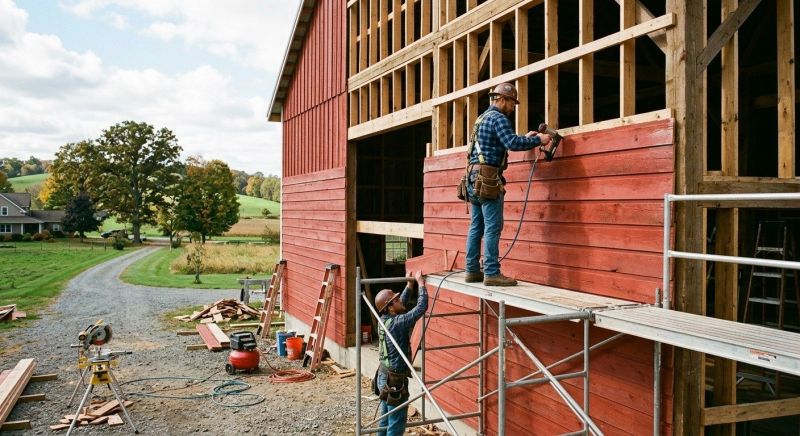Barn Siding Installation in Martinsburg, OH