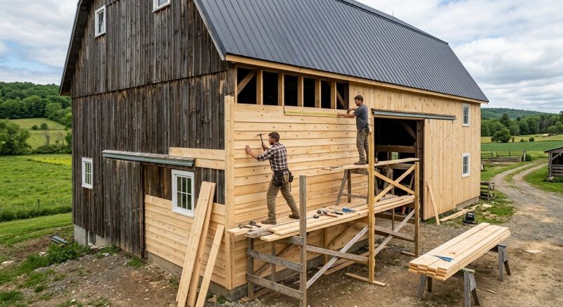 Barn Siding Installation in Sparta, OH