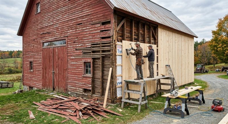 Barn Siding Replacement in Granville, OH