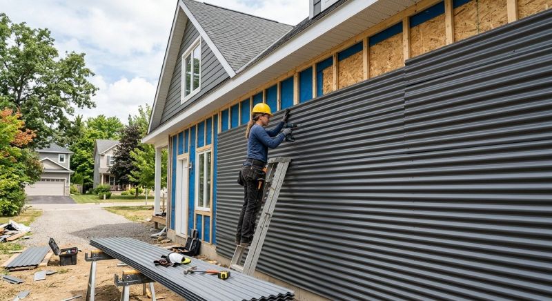 Corrugated Siding Installation in Licking County, OH