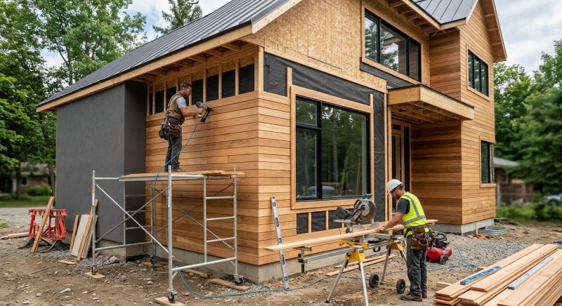 Faux Wood Siding Installation in Howard, OH