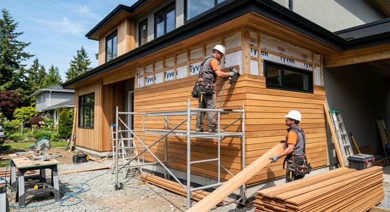 Faux Wood Siding Installation in Johnstown, OH