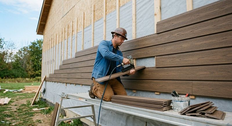 Faux Wood Siding Installation in Newark, OH