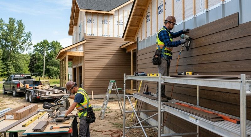 Faux Wood Siding Installation in Thornville, OH