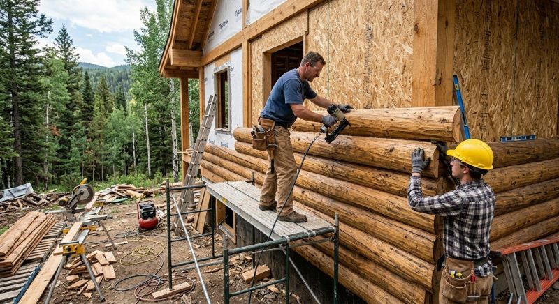 Log Home Siding Installation in Licking County, OH