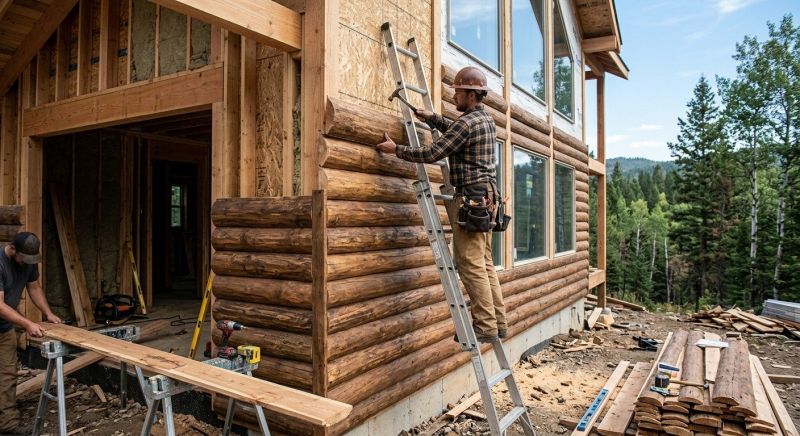 Log Siding Installation in Howard, OH