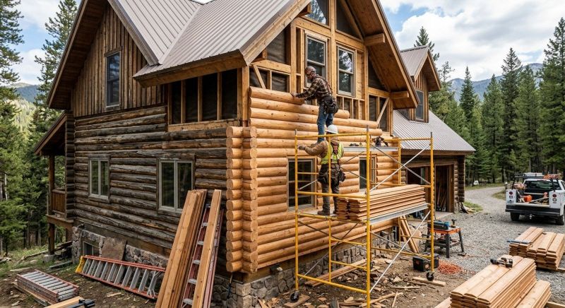 Log Siding Installation in Johnstown, OH