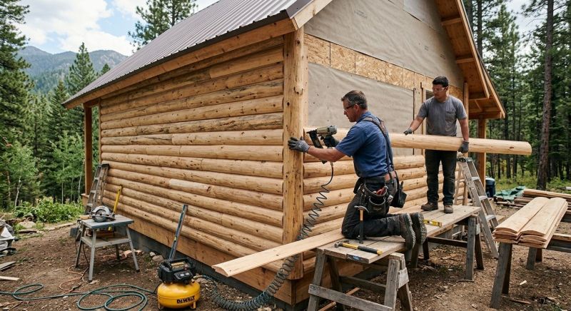 Log Siding Installation in Licking County, OH