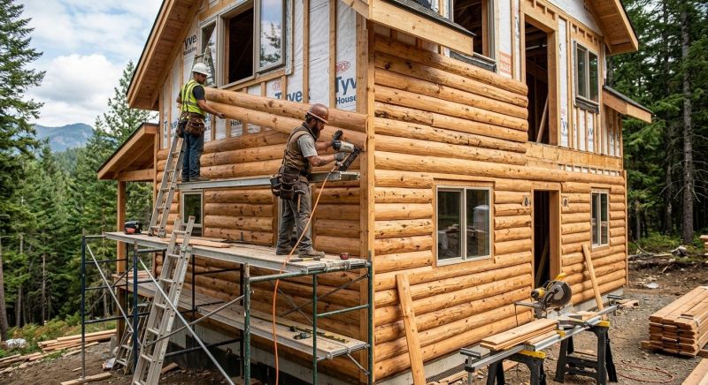 Log Siding Installation in Licking County, OH