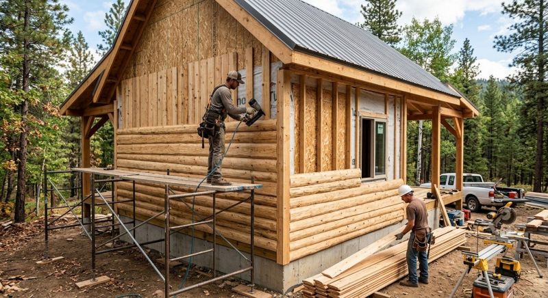 Log Siding Installation in Nashport, OH