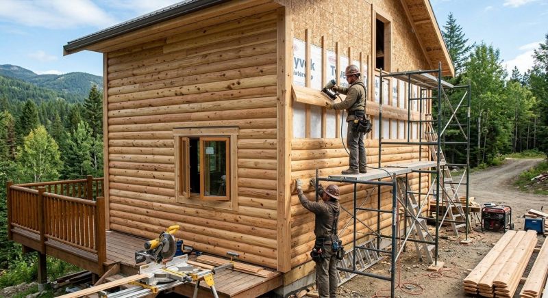 Log Siding Installation in Sunbury, OH