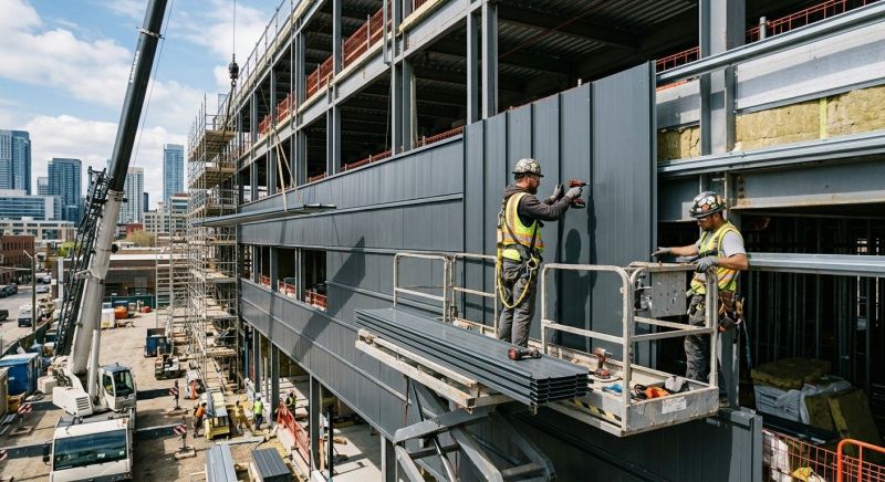 Steel Cladding Installation in Licking County, OH