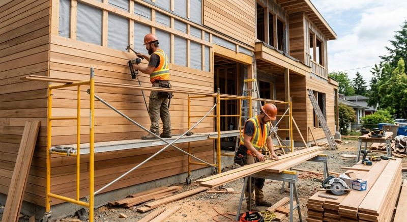Wood Cladding Installation in Martinsburg, OH