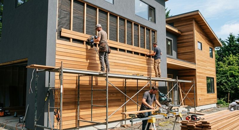 Wood Cladding Installation in Pickerington, OH